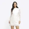 Cream lace shift mini dress sold by River Island