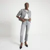 Grey high waisted cropped flare jeans sold by River Island