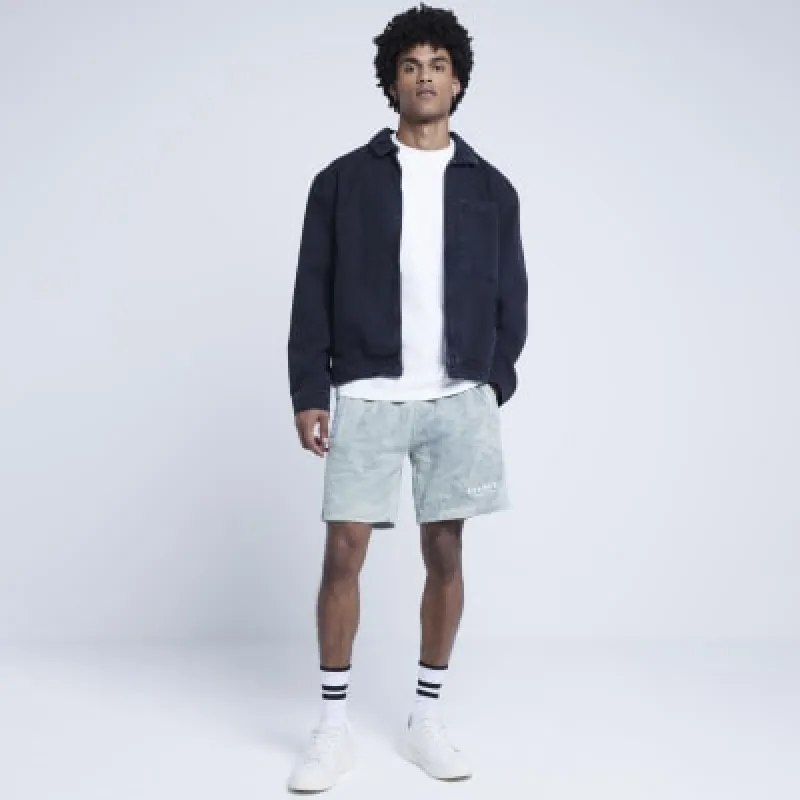 Green regular fit tie dye shorts made by River Island