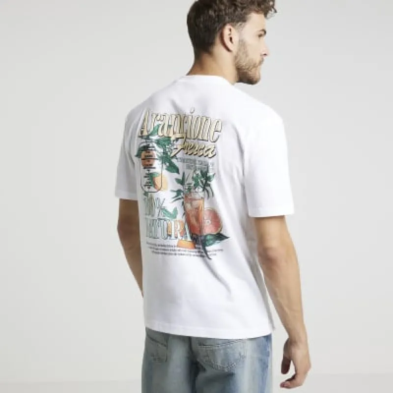 White regular fit graphic t-shirt sold by River Island