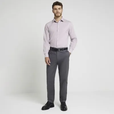 Purple slim fit smart shirt sold by River Island