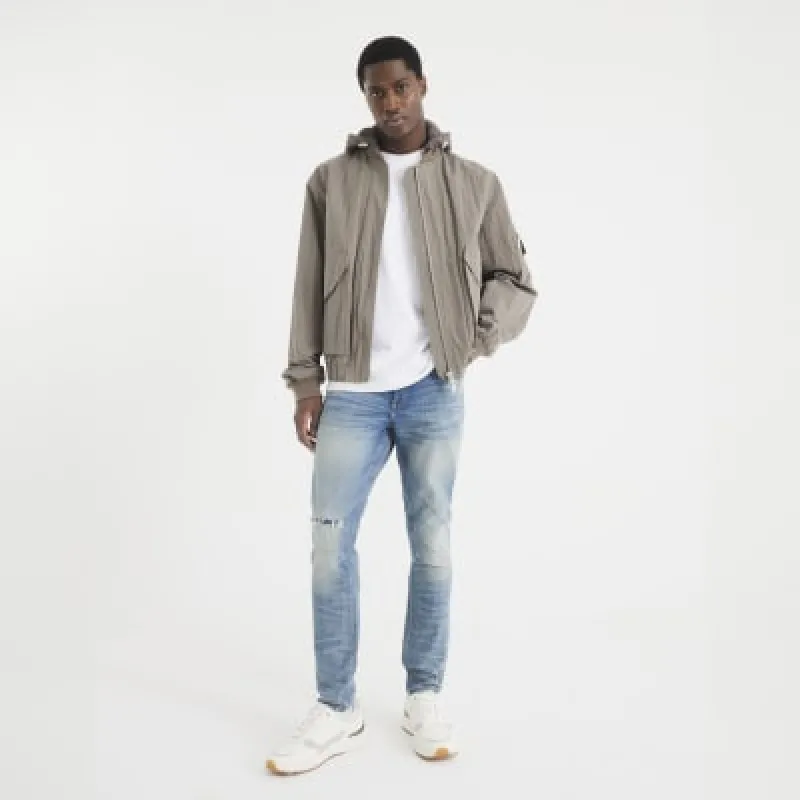 Blue Denim Skinny Fit Jeans sold by River Island