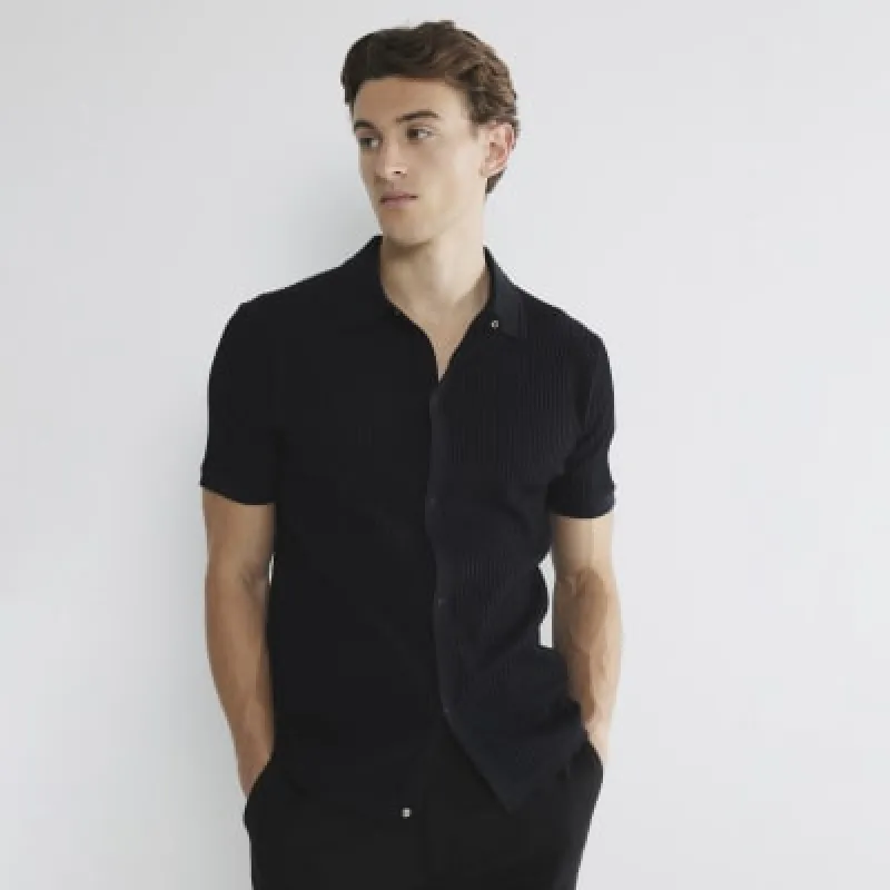 Black Short Sleeve Shirt sold by River Island