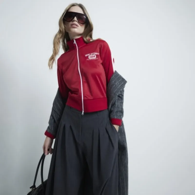 Red Side Stripe Track Jacket sold by River Island