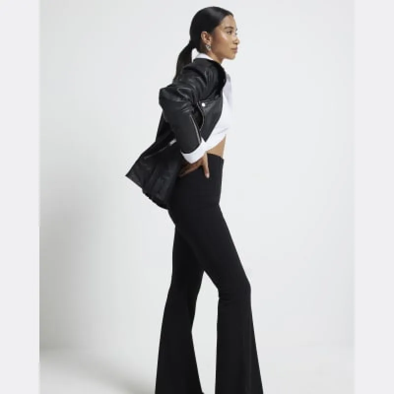 Petite Black Bootcut Trousers sold by River Island
