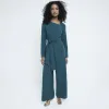 Green Tailored Wrap Front Jumpsuit sold by River Island