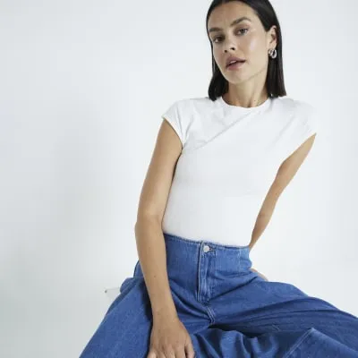 White short sleeve bodysuit sold by River Island