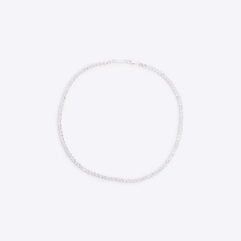 Silver diamante Tennis Necklace sold by River Island