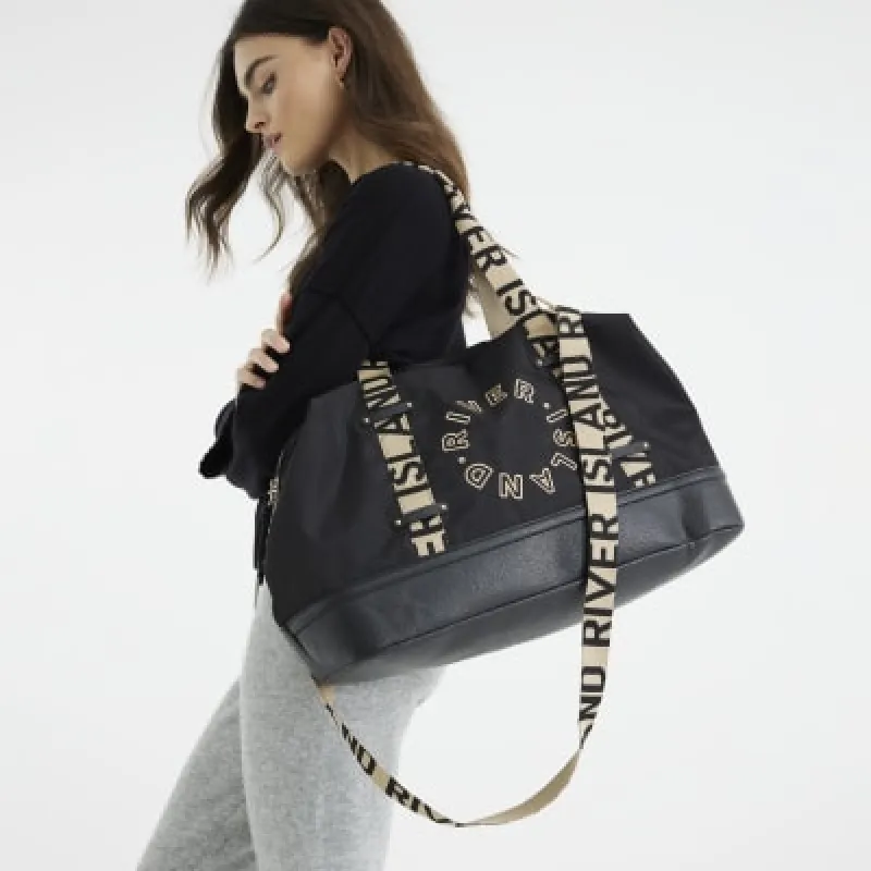 Black RI Holdall Shoulder Bag sold by River Island