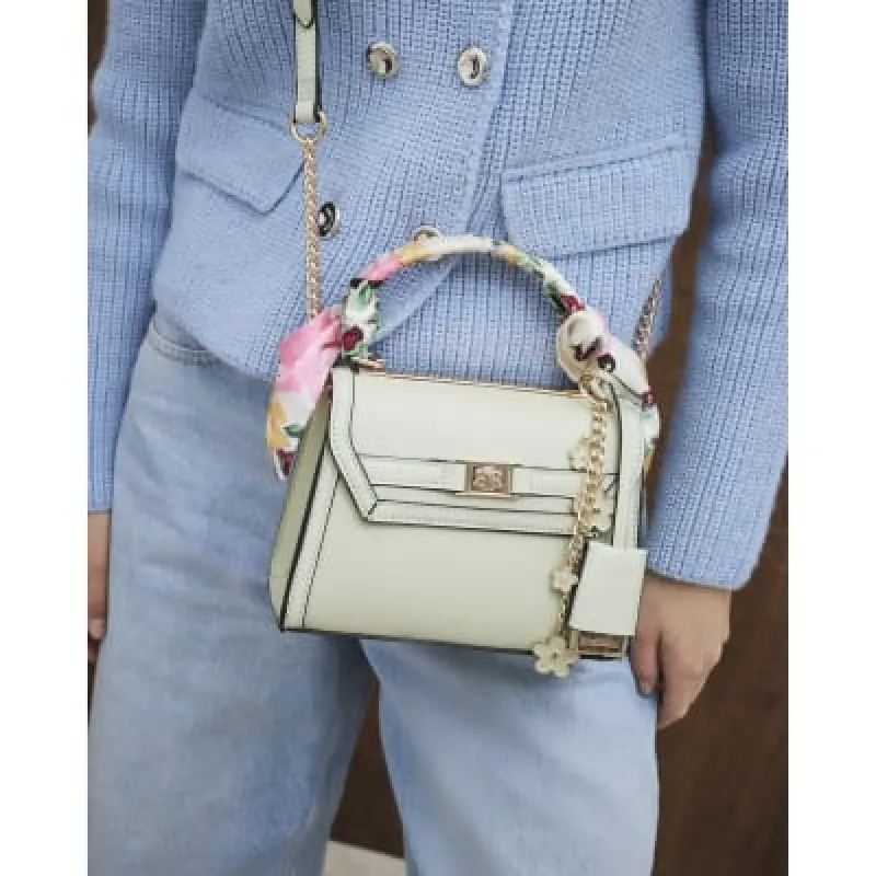 Green Scarf Mini Tote Cross Body Bag sold by River Island
