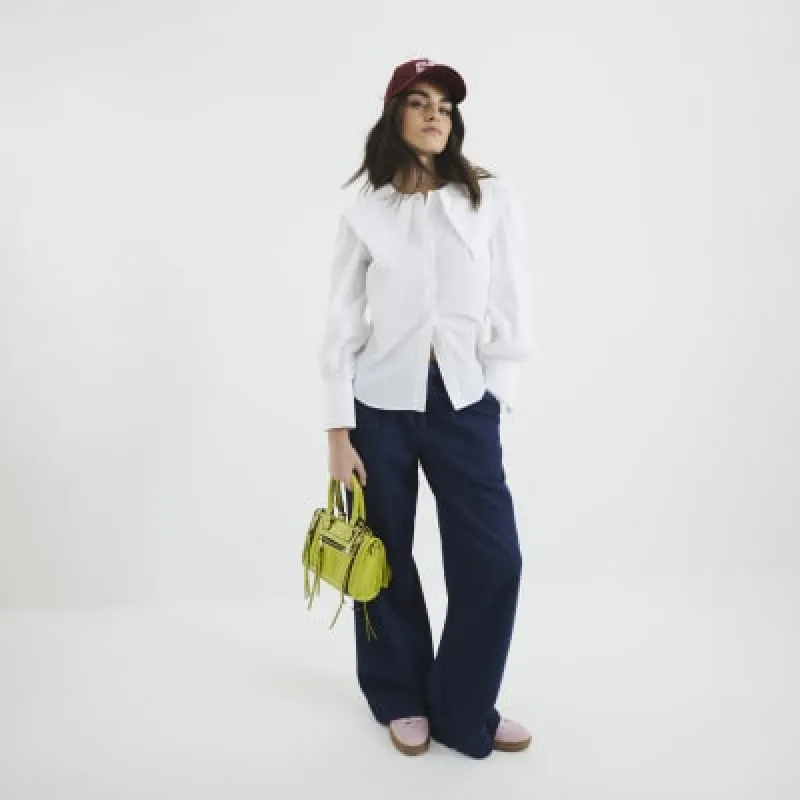 White Large Collar Blouse sold by River Island