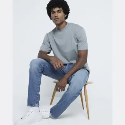 Grey RI Studio Regular Fit T-shirt sold by River Island