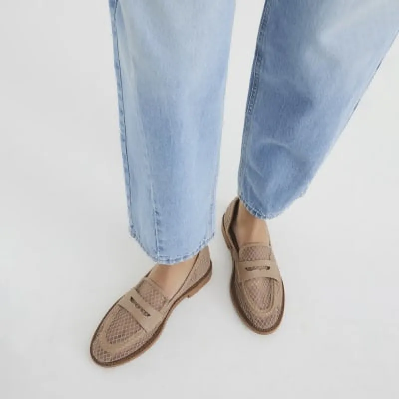 Pink Mesh Loafers sold by River Island