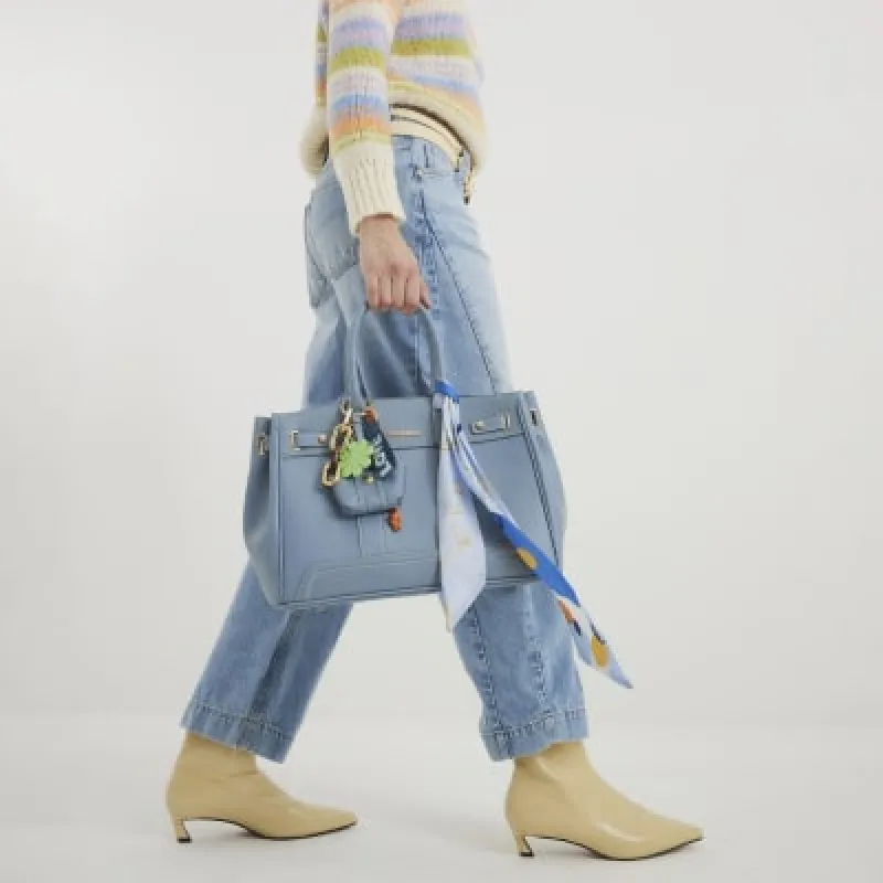 Blue Large Charm Tote Bag sold by River Island