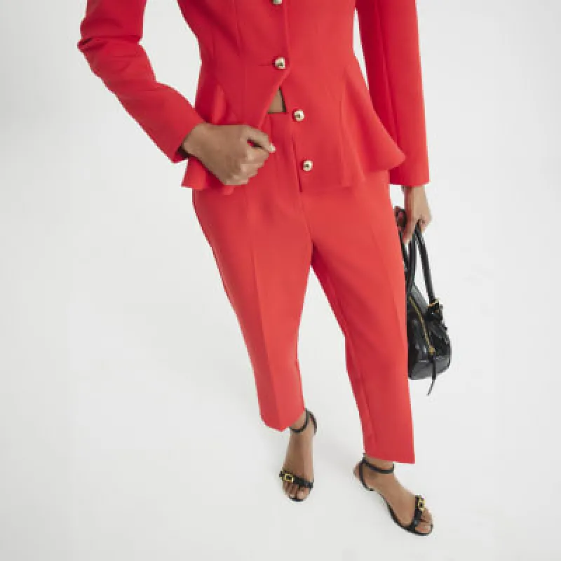 Red Cigarette Trousers sold by River Island