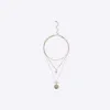 Gold Coin Cross Layered Necklace sold by River Island