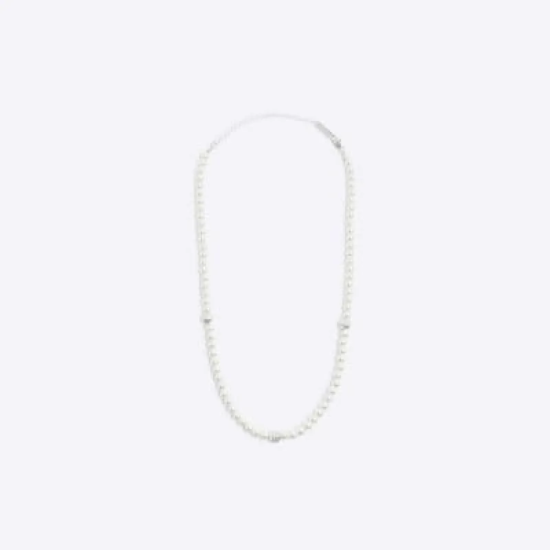 Cream Pearl Necklace sold by River Island