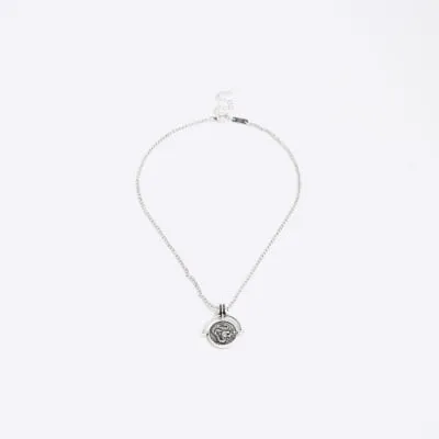 Gold Square Rhinestone Necklace sold by River Island