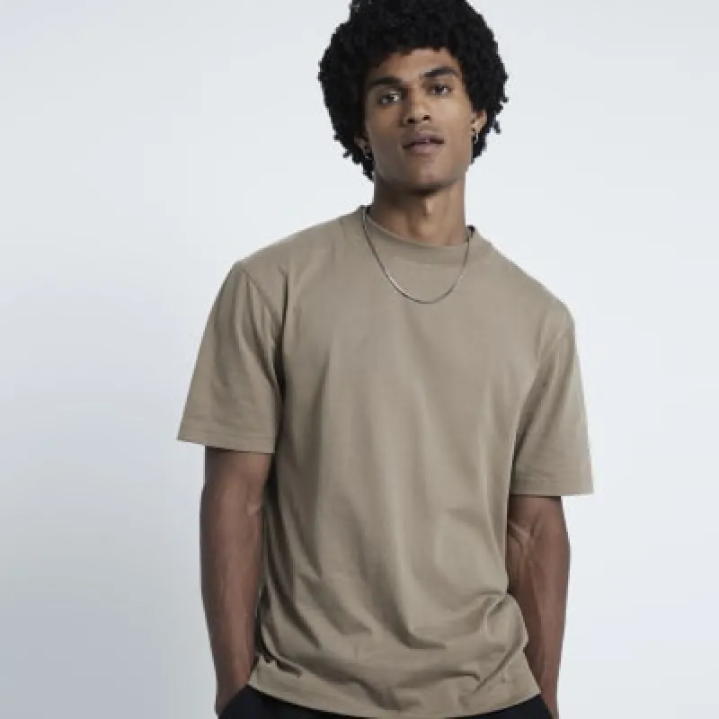 Stone regular fit RI Studio t-shirt sold by River Island