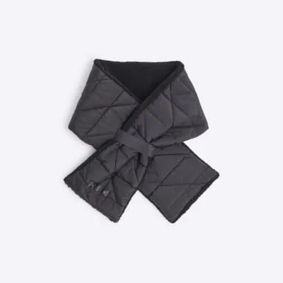 Black Puffer Scarf sold by River Island