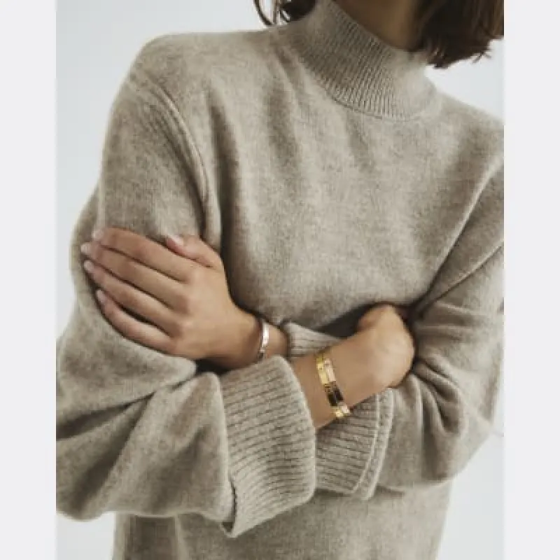 3 Pack Gold Mixed Metal Bangle Bracelets sold by River Island