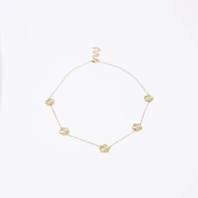 Silver Clover Necklace sold by River Island