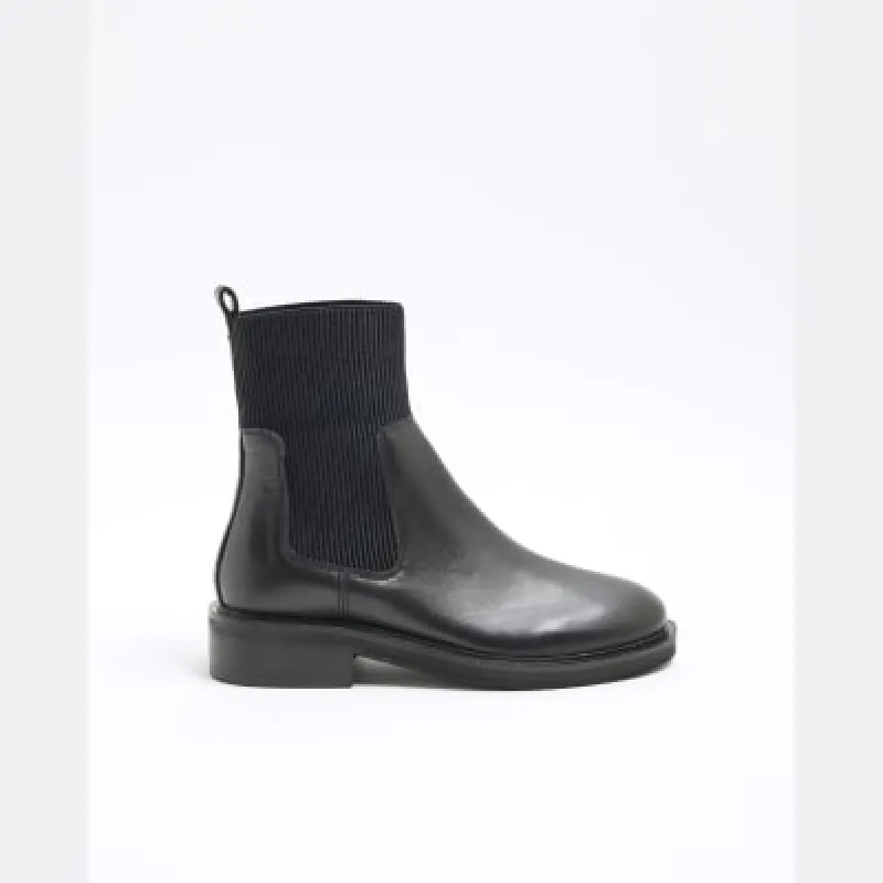 Black Chelsea Ankle Boots sold by River Island