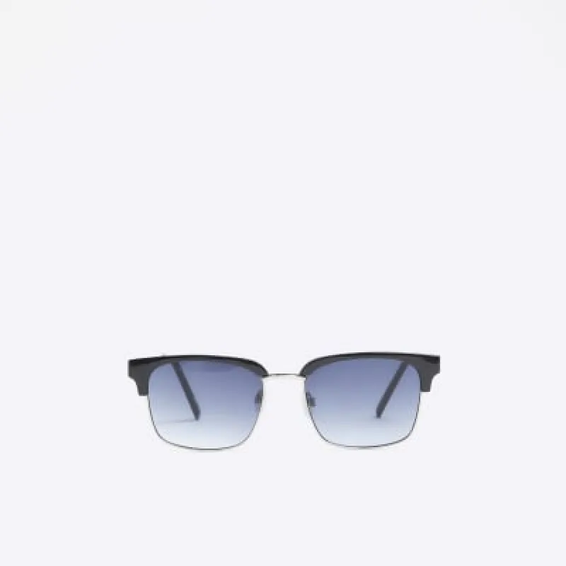 Black Round Blue Sunglasses sold by River Island