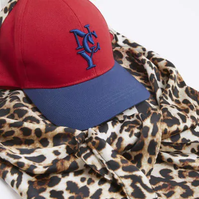 Multi Coloured Leopard Scarf And Cap sold by River Island