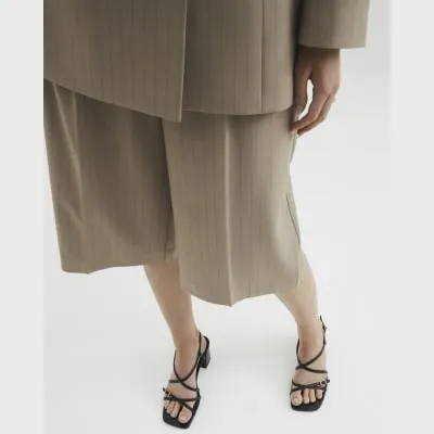 Black Wide Fit Strappy Block Heel Sandals sold by River Island