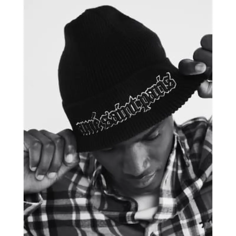 Black Gothic Beanie made by River Island