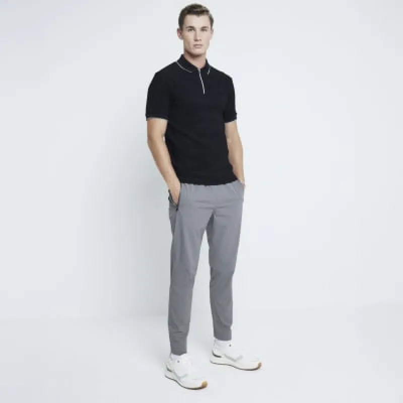 Grey Skinny Fit Pull On Trousers sold by River Island