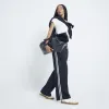 Black Side Stripe Wide Leg Joggers sold by River Island