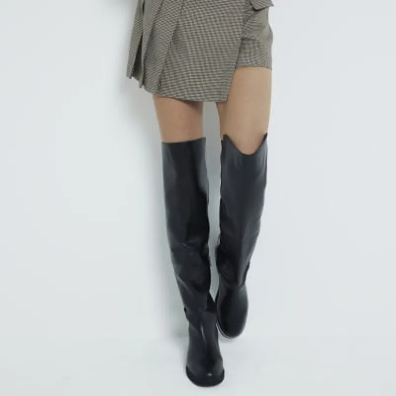 Black Over The Knee Boots sold by River Island