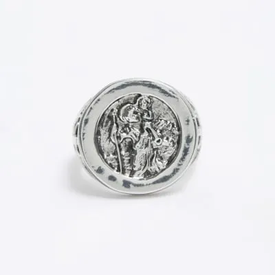 Silver Christopher Ring sold by River Island
