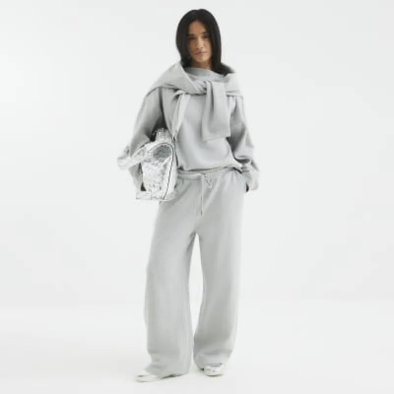 Petite Grey Long Sleeve Top sold by River Island