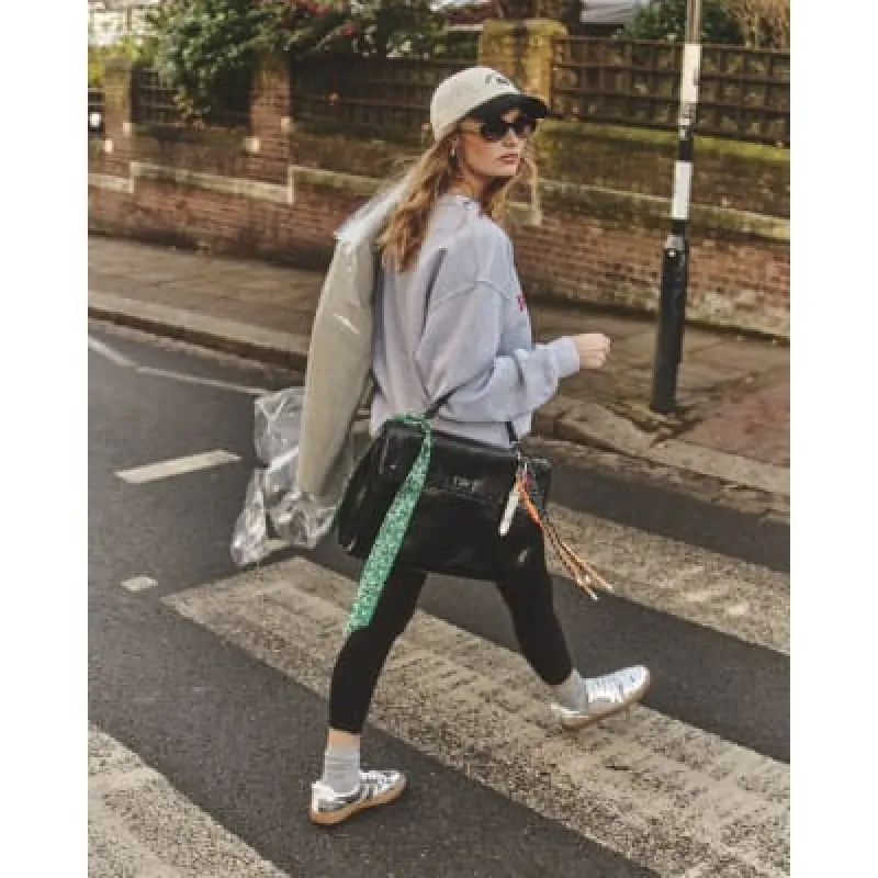 Black Faux Leather Charm Tote Bag sold by River Island