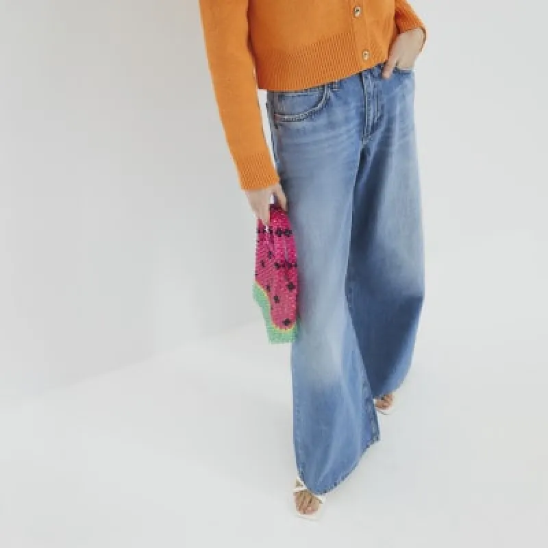 Red Watermelon Beaded Clutch Bag sold by River Island