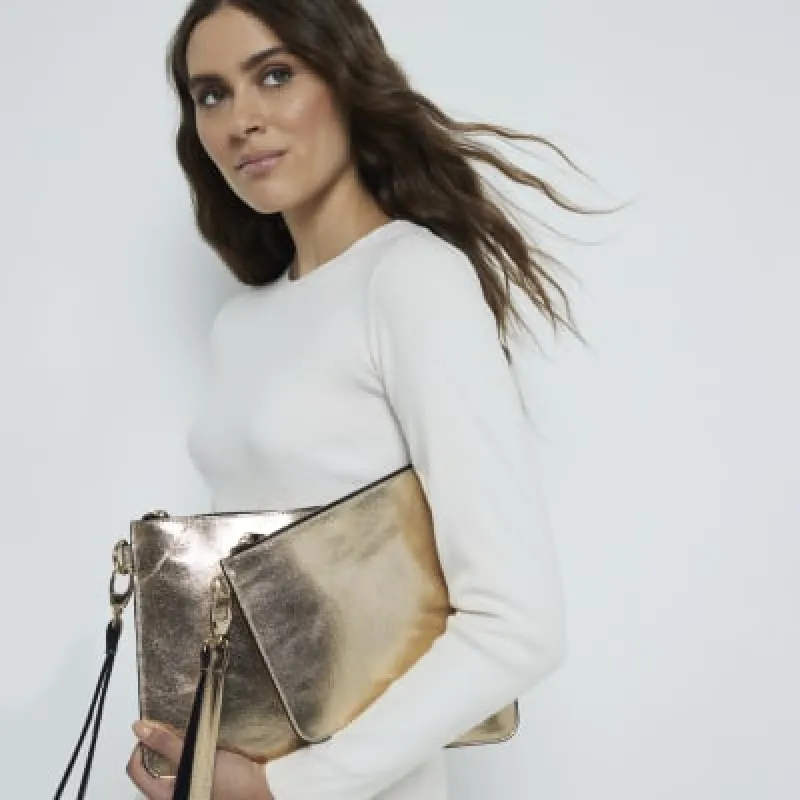 Gold Leather Pouch Bundle sold by River Island