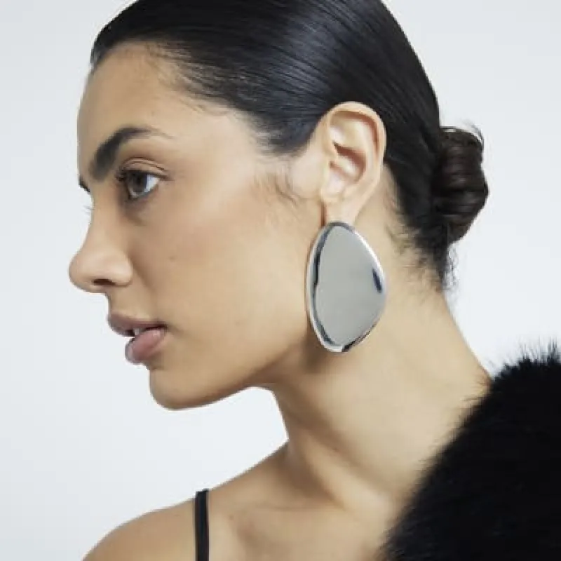 Silver Pebble Stud Earrings sold by River Island