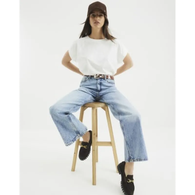 White Seam Detail T-shirt sold by River Island