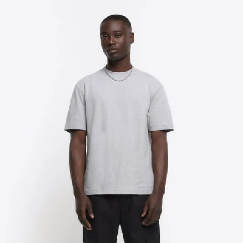 Grey RI Studio regular fit t-shirt sold by River Island