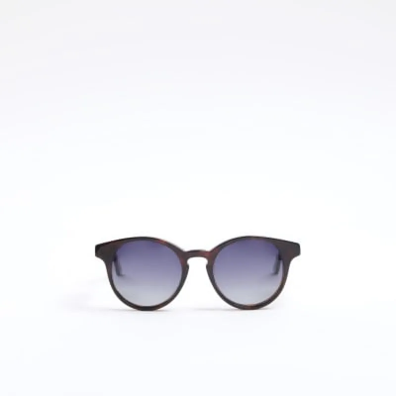 Brown Round Premium Acetate Sunglasses ​ sold by River Island