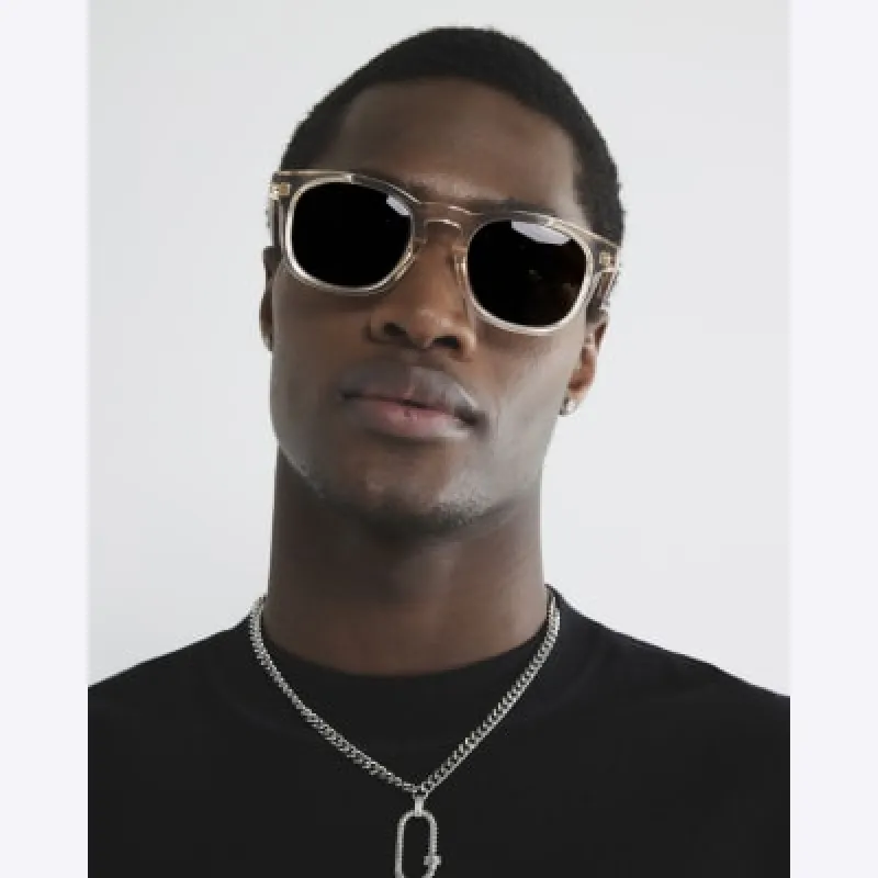 Beige Round Premium Acetate Sunglasses sold by River Island