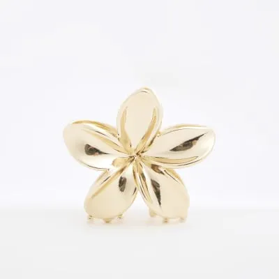 Gold Flower Hair Claw Clip sold by River Island