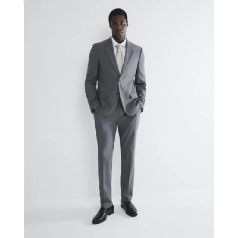 Grey Stretch Slim Fit Suit Trousers sold by River Island