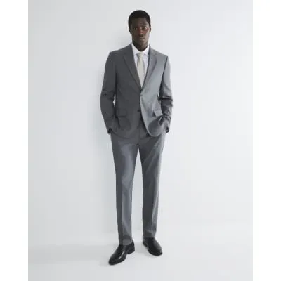 Grey Stretch Slim Fit Suit Trousers sold by River Island