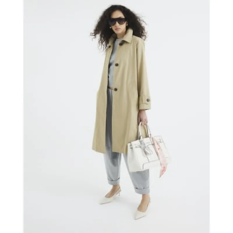 Beige Single Breasted Trench Coat sold by River Island
