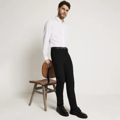 White slim fit smart shirt sold by River Island