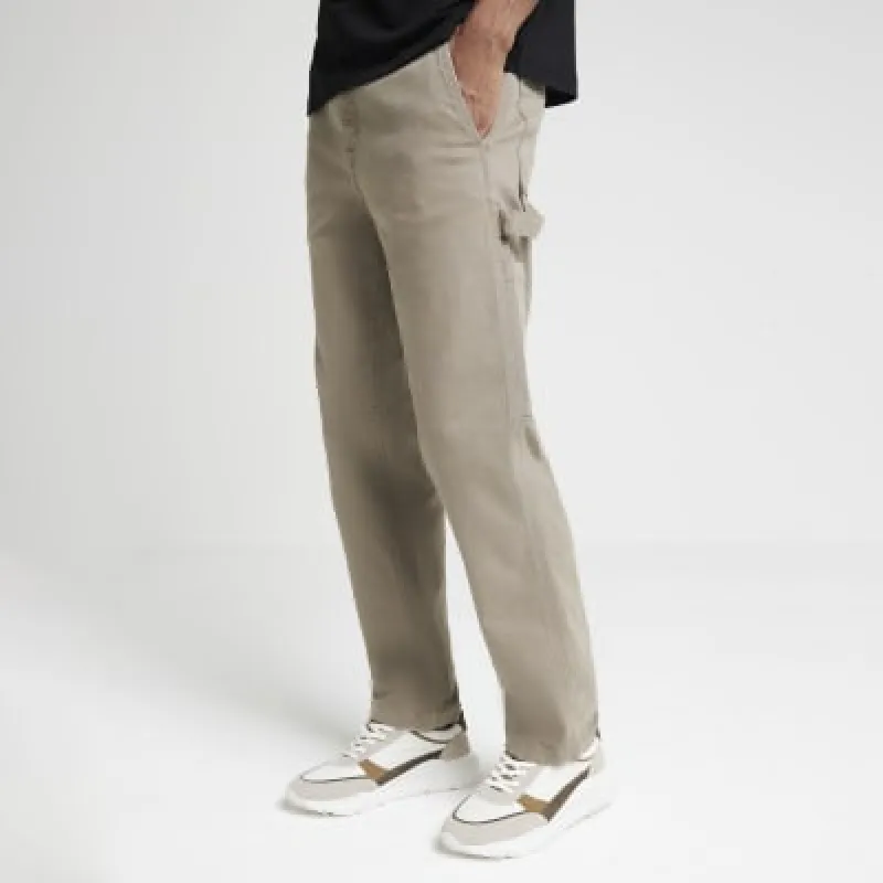 White leather panel trainers sold by River Island